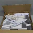 VIMBER Side Table with Charging Station, Set of 2 End Tables with USB Port and Outlets, Nightstands with 2-Tier Storage Shelves, Sofa Table for Small Space, Living Room, Bedroom, White UTBT102W2