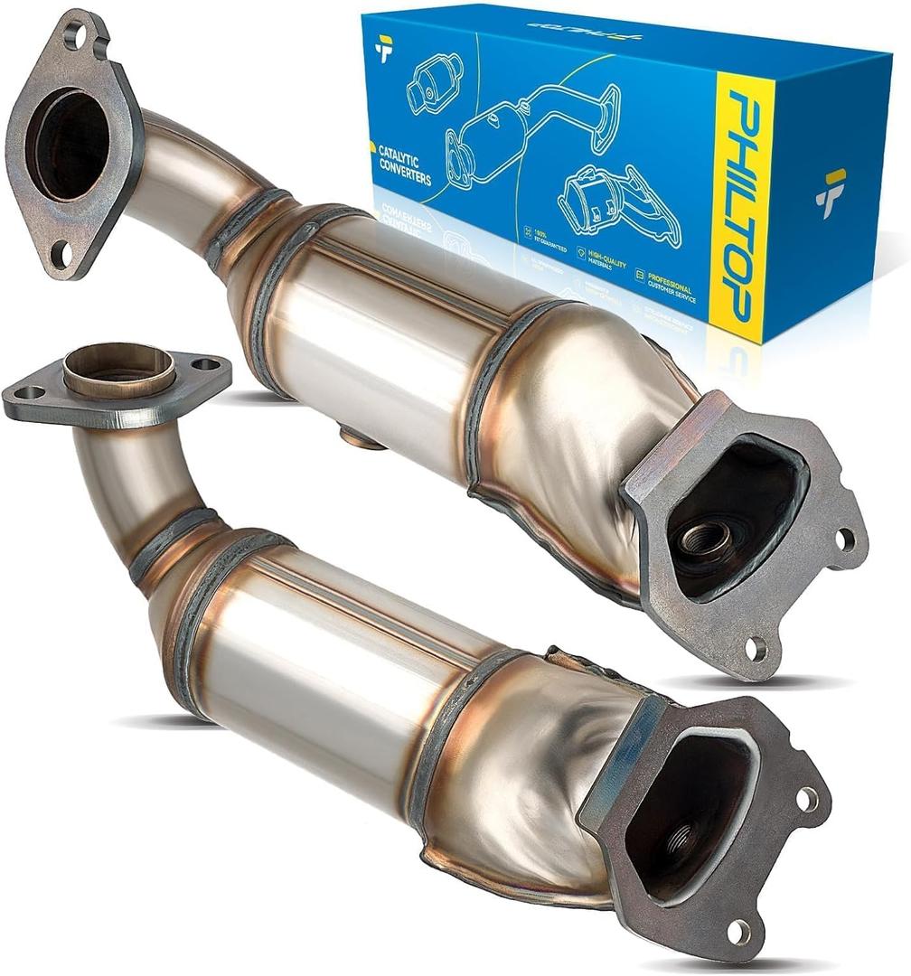 PHILTOP Front and Rear Catalytic Converter Compatible with 2011-2019 Grand Caravan/Town & Country/Journey FWD 3.6L, 2011-2014 200 /Avenger/Routan 3.6L - Replace# 16780, 16779 (EPA Compliant)
