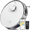 ILIFE A30s Robot Vacuum, 10000Pa Max Suction Robotic Vacuum Cleaner with LiDAR Navigation, Home Mapping, No-Go Zone, 150 Mins, 2.4G WiFi/App/Alexa/Remote Control, for Hard Floor Carpet and Pet Hair