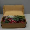 22 Pcs Large Artificial Christmas Tree Picks, Assorted 20 Kinds Red Berry Picks Stem Faux Pine Branches Flower Pick with Pinecones Apples Holly Leaves for Winter Holiday Season Home Decor