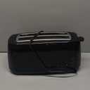 Elite Gourmet ECT4829B# Long Slot 4 Slice Toaster, Reheat 6 Toast Settings, Defrost, Cancel Functions, Built-in Warming Rack, Extra Wide Slots for Bagels Waffles, Black