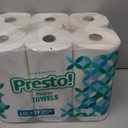 Amazon Brand - Presto! Flex-a-Size Paper Towels, 158 Sheet Huge Roll, 12 Rolls (1 Pack of 6), Equivalent to 38 Regular Rolls, White