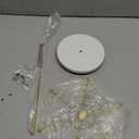 Multi Tiers Rotating Necklace Display Rack With 48 Hooks Metal Tree For Organizing Earrings And Bracelets Jewelry Shelf (Gold)