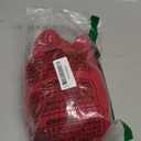 Women's Cropped Turtleneck Sweater Lantern Sleeve Ribbed Knit Pullover Sweater Jumper, Red, Small