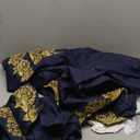 CAMDOM Mens Victorian Costume Suit Medieval Rococo Court Style Prince Cosplay Outfit Set Cosplay Fancy Dress (X-Large, Blue)