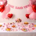 Patelai 100 Pcs Valentine's Day Paper Plates 9 Inch Heart Disposable Dinner Plates Valentine's Day Party Tableware for Dessert Candy Birthday Baby Shower Supplies Decorations(Heart Style)