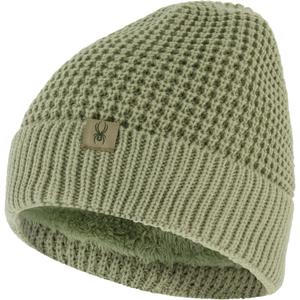 Spyder Womens Waffle Knit Ribbed Cuff Beanie (One Size, Sage)