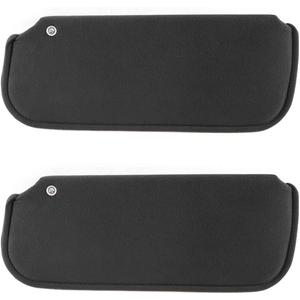 MGWILL Sun Visors Compatible with 1978-1988 Chevrolet Monte Carlo, El Camino, Malibu, Oldsmobile Cutlass, Buick Regal Black