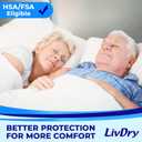 LivDry M Overnight Adult Diapers for Women and Men, Incontinence Underwear, Medium, 68-Pack