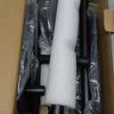 Kitsure Toilet Paper Holder Free Standing  Rustproof Metal Toilet Paper Stand for 4 Rolls with Anti-Slip Base and Shelf for Phone & Small Items, Bathroom Organizers and Storage, Medium, Black, 2Pack