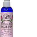 Mystic Angel White Sage & Rose Smudge Spray (4 oz.) with Reiki Charged Rose Quartz Crystal