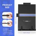 Desktop Document Holder Stand with 7 Adjustable Positions, Black Metal File Organizer Management Copyholder for Typing Speech Reading A4 Letter Music Book Tablet Office, with Paper Clip and Line Guide