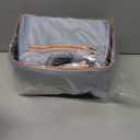 NCVI Breastmilk Cooler Bag with 2 Ice Pack, Breast Pump Bag with Cooler Fits 6 Bottles, Double Layer Breast Milk Baby Bottle Cooler Bag, for Travel, Nursing Mom Daycare, Work, Picnic (Grey)