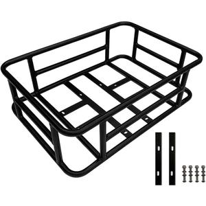 Jasion Ebike Rear Basket Classic Hollowed-Out Bottom, Large