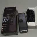 Tire Inflator Portable Air Compressor, 150 PSI Cordless Air Pump, Dual Power 6000mAh, 12V DC Car Plug, Fast Inflation 24L/Min, Auto Shut-Off, LED Light, 4 Preset Modes for Car, Bike, Motorcycle, Balls (Black)