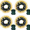 4PACK Christmas Mini String Lights Battery Operated,16.5FT 50 Count LED Forest Battery Christmas Lights with Timer 8 Modes Waterproof Battery Mini String Lights for Christmas Decorations Tree Wreath (Mini Dark Green Wire-Warm White)