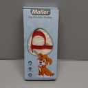 Malier Dog Christmas Stocking with Initials, Letter A Embroidered Knit Christmas Stocking for Dogs, White Large Bone Shape Xmas Pet Stockings Hanging Stocking for Dogs Cats Pets (White, Letter-P)