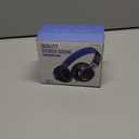 AILIHEN C8 Kids Headphones Wired, On-Ear Headphones with Microphone and Volume Control Foldable Corded Stereo 3.5mm Headset for School Teens Smartphones Chromebook Laptop Tablets Travel (Black Blue) (Medium)