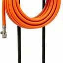 Garden Hose Holder, 57 Inch Extra Tall Freestanding Water Hose Stand, Heavy Duty Stainless Steel Ground Stake with Triangle Reinforcement, Supports 200 ft Hose