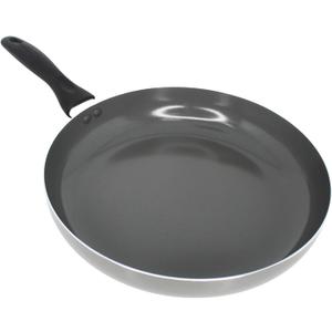 IMUSA 12-Inch Ceramic Nonstick Frying Pan Large Gray Aluminum Skillet with Cool-Touch Handle, Ideal for Sauting, Stir-Frying & Searing Healthy Non-Stick Cookware for Home Kitchen