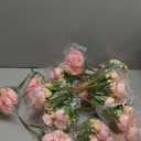 Crowye 16 Bundles Artificial Peonies Realistic Flowers with Stems Bouquet Peonies for Table Centerpieces Wedding Decoration Bridal Floral Arrangement (Light Pink)