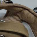 Heavy Duty Tactical Dog Harness for Medium Dogs, Brown, Molle System, Four-Point Adjustment, Anti-Lost ID Tag, Includes 5ft Leash