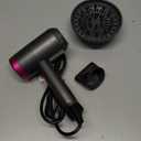 CONFU Ionic Blow Dryer 1600W, Portable Lightweight Fast Drying Negative Ion Hairdryer Blowdryer, 3 Heat Settings & Infinity Speed, with Diffuser and Concentrator Nozzle for Home & Travel (Grey)