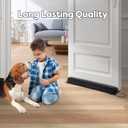 Comfyanno 36 Weighted Under Door Draft Stopper, Fits Front, Bedroom, Interior Door, Easy to Install, Block Cold Air Draft from Bottom Door, 2.2lb, Fits Door Gap up to 3, Black