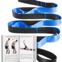 Trideer Stretching Straps with Loops, Non-Elastic Yoga Straps for Stretching, Durable Nylon Exercise Bands with Loops for Physical Therapy Flexibility, Yoga,Hamstring Leg Stretcher with Guidance