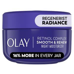 Olay Retinol Face Moisturizer, Smooth & Cream for Women, Fragrance-Free - Anti-Aging, Anti-Wrinkle, Smooth Fine Lines, Tightening, Brightening - Recyclable Sustainable Eco Jar, Non-Greasy, 2 Oz (2 Ounce (Pack of 1))
