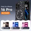 TAURI Magnetic for iPhone 16 Pro Case, Cute Wavy Design Anti-Slip