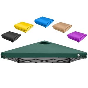 10x10 Pop Up Canopy Replacement Top Cover with Air Vent for Straight Leg Canopy Tent, Waterproof for Outdoor Garden Patio Camping Sun Shade(Top Only) (Green, 1)