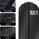 Hanging Garment Bags 10pcs Garment Bags 39'' With Clear Window Suit Cover Bag Clothes Suit Dust Cover for Hanging Clothes Travel Garments Bag with Accessories Zipper for Suits Coats
