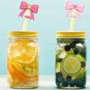 4 x 4Pcs Bow Straw Toppers for Stanley Cup 30&40Oz, 10mm Silicone Cute Straw Covers Cap for Stanley Cup Tumbler Accessories