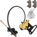 Rear Brake Caliper & Master Cylinder Replacement - With Spare Brake Pads - Compatible with 70cc, 90cc, 110cc, 125cc, 140cc, 200cc SSR Baja Chinese Dirt Pit Bikes with 12mm Wheel Shaft