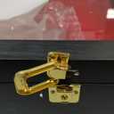 Silipull 54" Wrestling Championship Belt Display Case Championship Wrestling Belt Wall Mount Wooden Display Case Cabinet W/98% UV Acrylic Door Lockable Box for Christmas Collectors Gift (50-60 Inch, Black Finish)