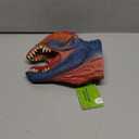 Gemini&Genius Dinosaur Toys Dilophosaurus Hand Puppets Halloween Scary Toys Soft Rubber Role Play Animal Head Puppets, Toy Gifts for Kids 3-12 Years Old