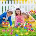 Envotek 36 Pack Gold Easter Eggs, 2.4 Inch Metallic Plastic Empty Golden Eggs Fillable for Easter Eggs Hunt, Easter Basket Stuffers Fillers, Classroom Prize Supplies, Filling Treats and Party Favors
