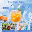 OSTBA Countertop Ice Maker Machine, Portable Ice Maker Makes 9 Bullet Ice Cubes in 6 Minutes, 26Lbs/Day Ice Makers Countertop with Self-Cleaning, Compact Mini Ice Maker for Home Kitchen RV Party