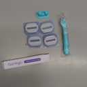 Flamingo Moisture Plus Women's Razor Set - Razor Handle, 4 Blade Refills, Shower Holder - Seafoam