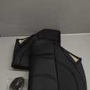 BOPUOVRE Car Seat Cover for Luxury & Comfort  PU Leather, AntiSlip, Full Wrap Protection with Storage Pocket for Bottom Cushion  Universal Fit for 95% of Vehicles (Black,2 Piece)