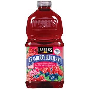 Langers Juice Cocktail, Blueberry Cranberry, 64 Fl Oz (Pack of 8), Best By OCT 29/2025