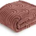 Bedsure Pink Throw Blanket for Women - Super Soft & Cozy, Fleece Blankets for Girls, Pink Decor Gifts for Home, Room, Office, Couch & Bed, Dusty Pink, 50x60 Inches