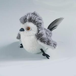 Cat Interactive Toys, Simulated Birds, Simulated Vocalization, USB Charging, Free Remote Control and Catnip, 135 g(4.77oz), for Cats and Dogs(Snowy owl)