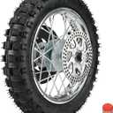 FVRITO Rear Wheel Assembly Replacement for Razor MX500 MX650 SX500 Mini Dirt Rocket Bike 2.50-10 2.50x10 Tire Tube Rim Chain Sprocket Axle Brake Rotor Parts