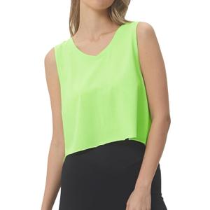 sissycos Women's Workout Racerback Tank Tops Loose Fit Sleeveless Athletic Shirts (Green, XL)