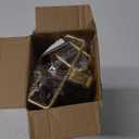 LINFIDITE Gold Under Cabinet Wine Glass Holder, 2 Pack, Space Saving, Easy Installation, Anti-Skid, Compact Design, Sturdy Materials, Affordable Gift