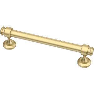 Alzassbg 10 Pack Matt Gold Cabinet Pulls, 5 Inch(128mm) Hole Centers Cabinet Handles Kitchen Hardware Straight Bar for Cabinets and Drawer AL3082MGP