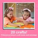 Craftikit 20 Award-Winning Princess & Unicorn Crafts for Kids Ages 3-10 Years, All-Inclusive Toddler Arts and Craft Kits for Kids, Fun Toddler Craft Box for Girls in Preschool