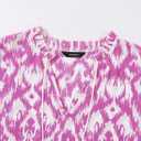 Dokotoo Women Boho Summer Dress 2024 Frill Short Sleeve Tassel V Neck Ruffle Flowy A-Line Maxi Dresses (M)